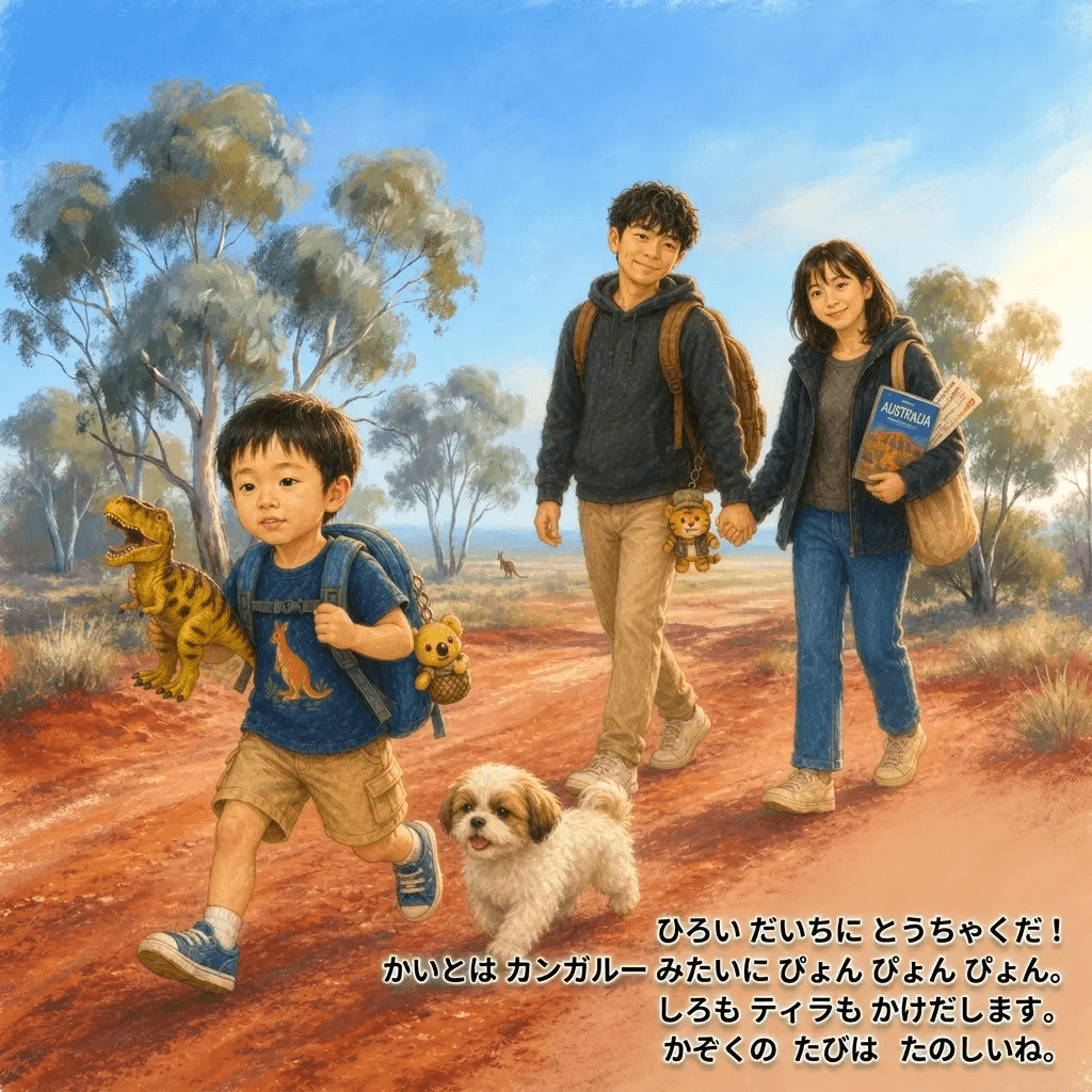 家族のたびをテーマにした絵本表紙