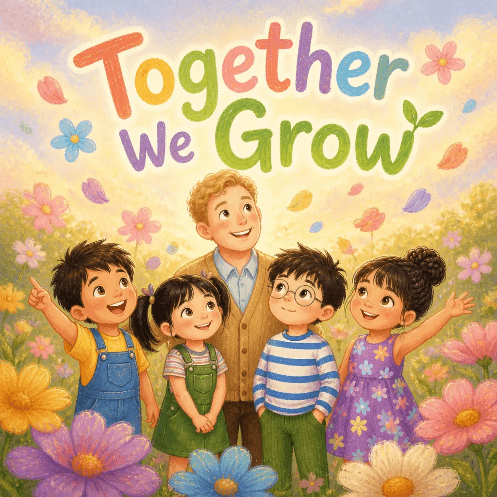 Together We Growのサンプル絵本表紙